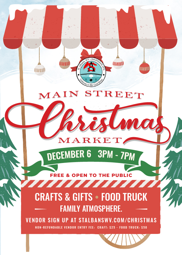 Community gathering on Main Street, St. Albans